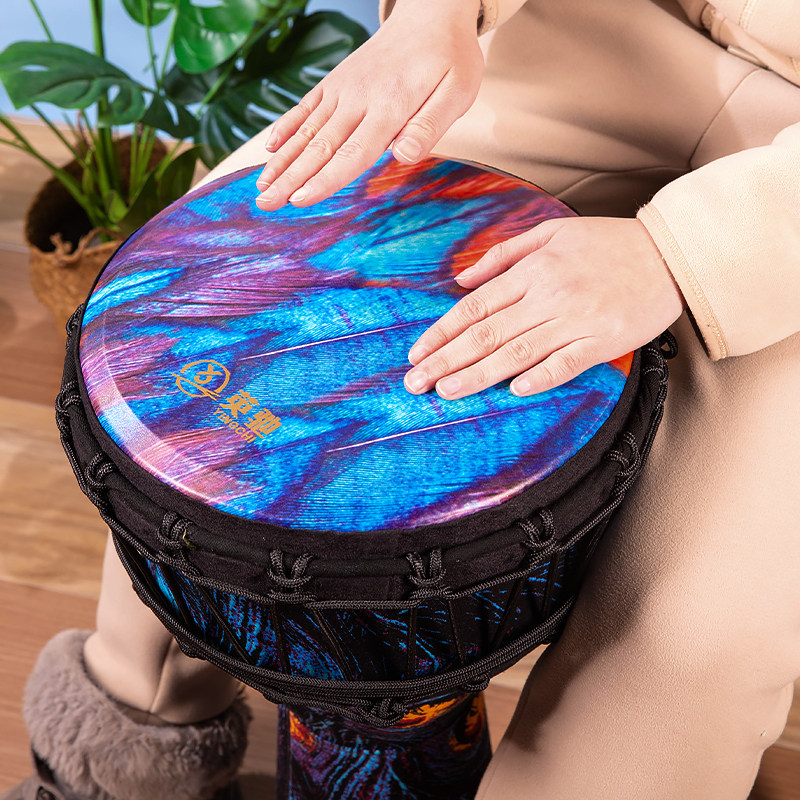 非洲鼓专业大人手拍鼓10寸12寸云南丽江手鼓幼儿园学生儿童小手鼓