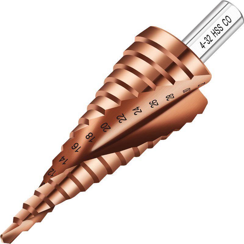 德国进口宝塔钻头开孔器 木工打孔金属多功能阶梯锥形扩孔钻头