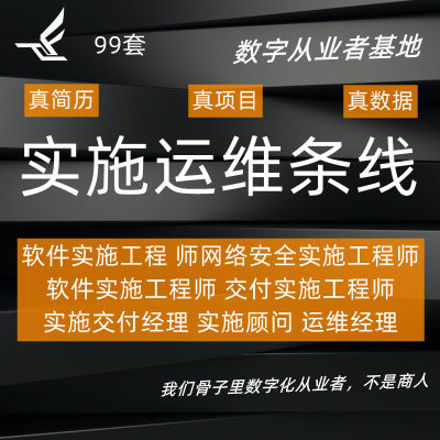 ERP实施顾问软件代互联网络数通工程师系统交付流程模板简历范本