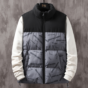 秋冬立领男士棉服外套男装马甲保暖马夹休闲棉衣背心上衣MJ99 P35图片