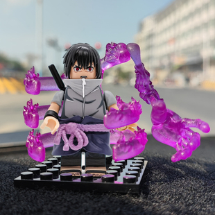 幻影忍者佐助秽土转生宇智波斑鼬手臂须佐能乎骨架积木人仔玩具