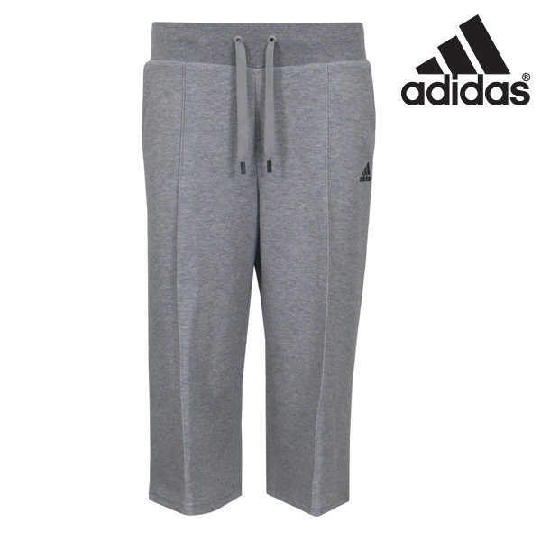 正品 ADIDAS 女子训练休闲瑜伽普拉提健身七分褲 寬褲中裤 CZ2367