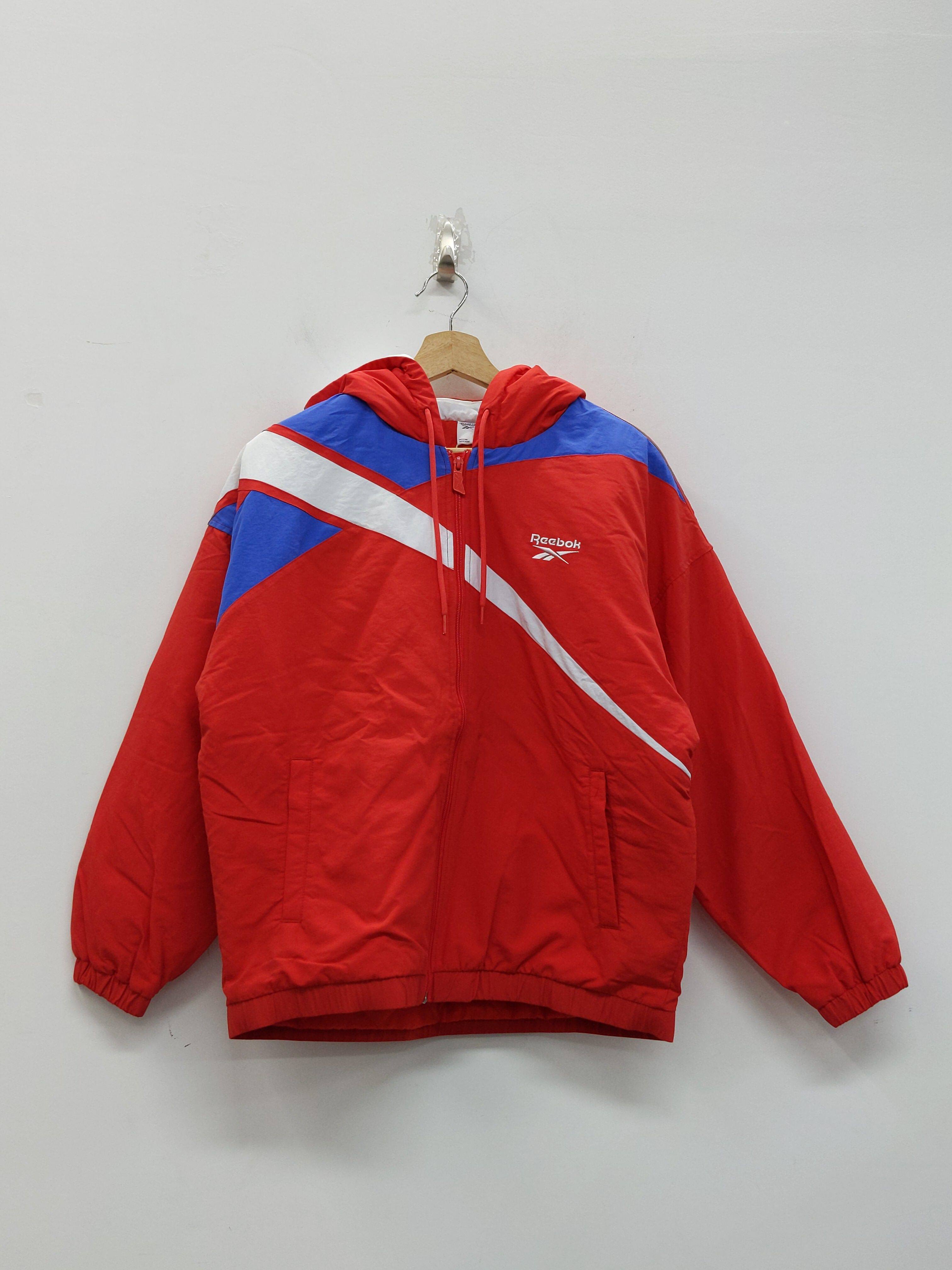 REEBOK 锐步 经典拼色 女子外套连帽休闲运动夹克保暖棉服 GC6612