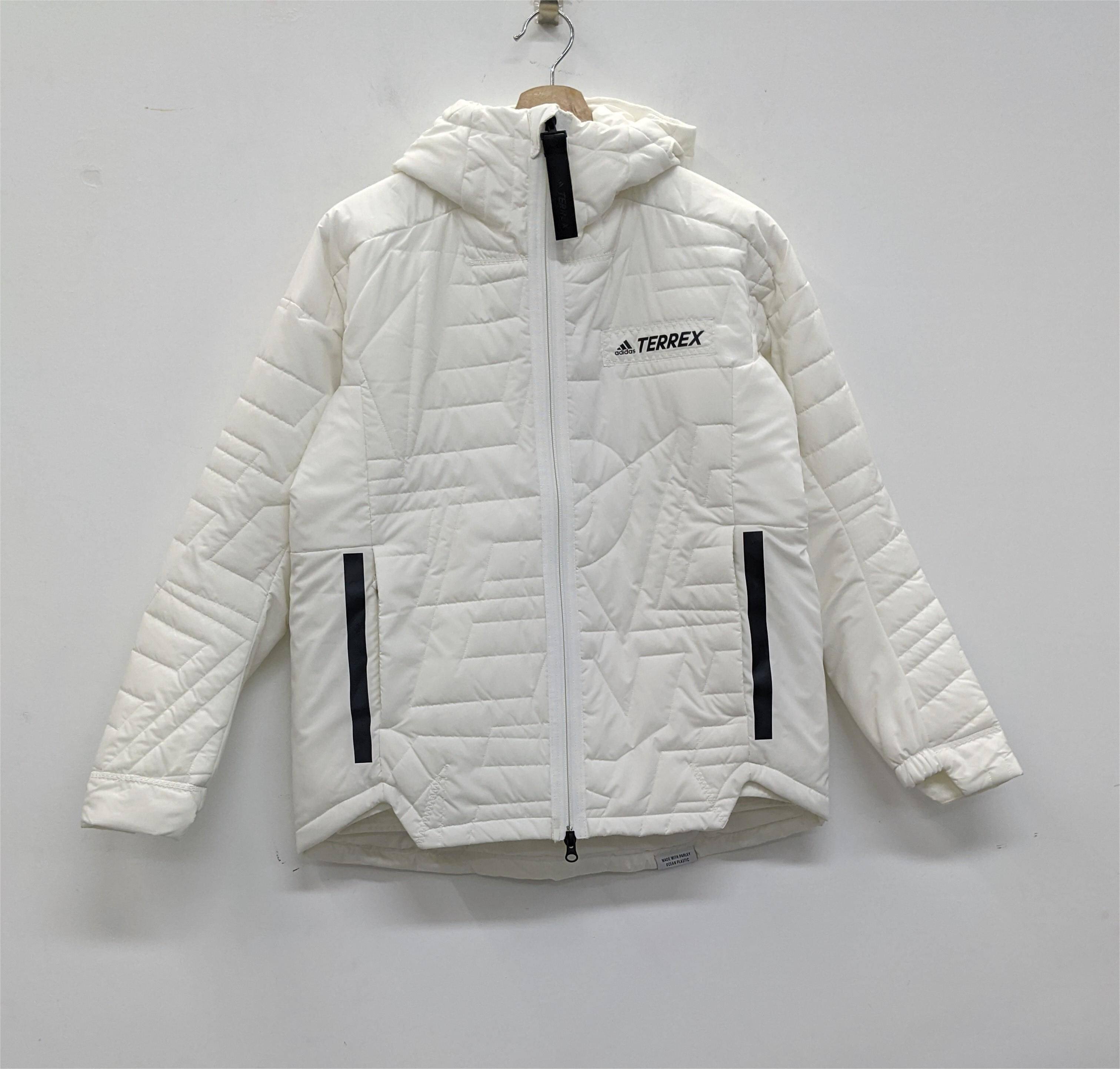 ADIDAS TERREX 女子冬季户外运动棉服休闲保暖连帽棉衣 GQ3676