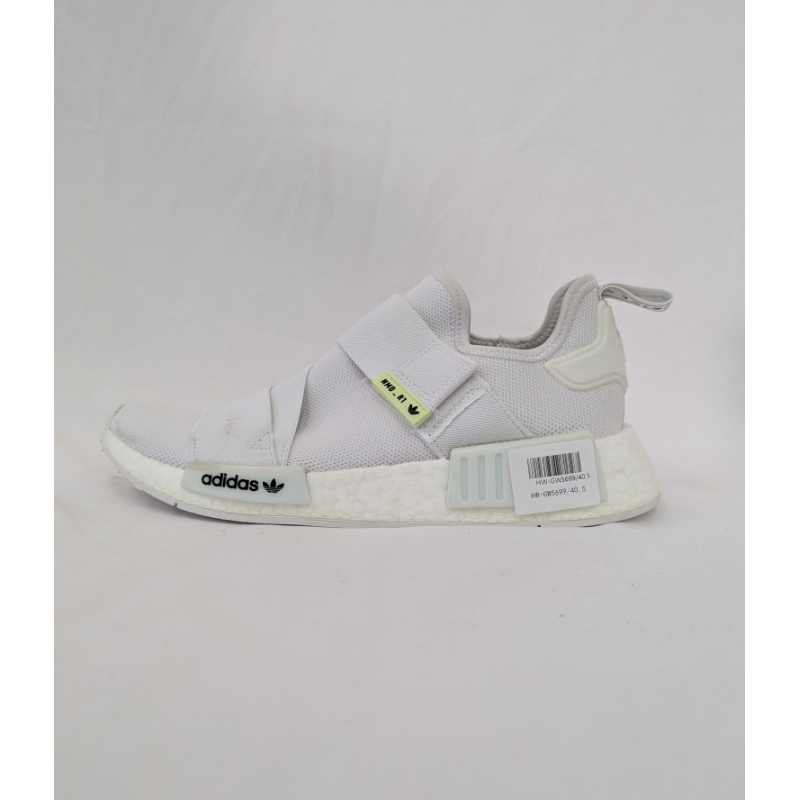 正品 三叶草 adidas NMD_R1 V1 男女魔术贴复古休闲小白鞋 GW5699
