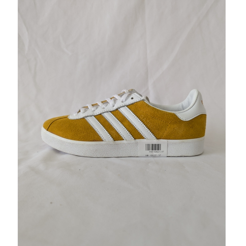正品 三叶草 adidas Gazelle 85 女子复古柠檬黄休闲鞋 IG6221