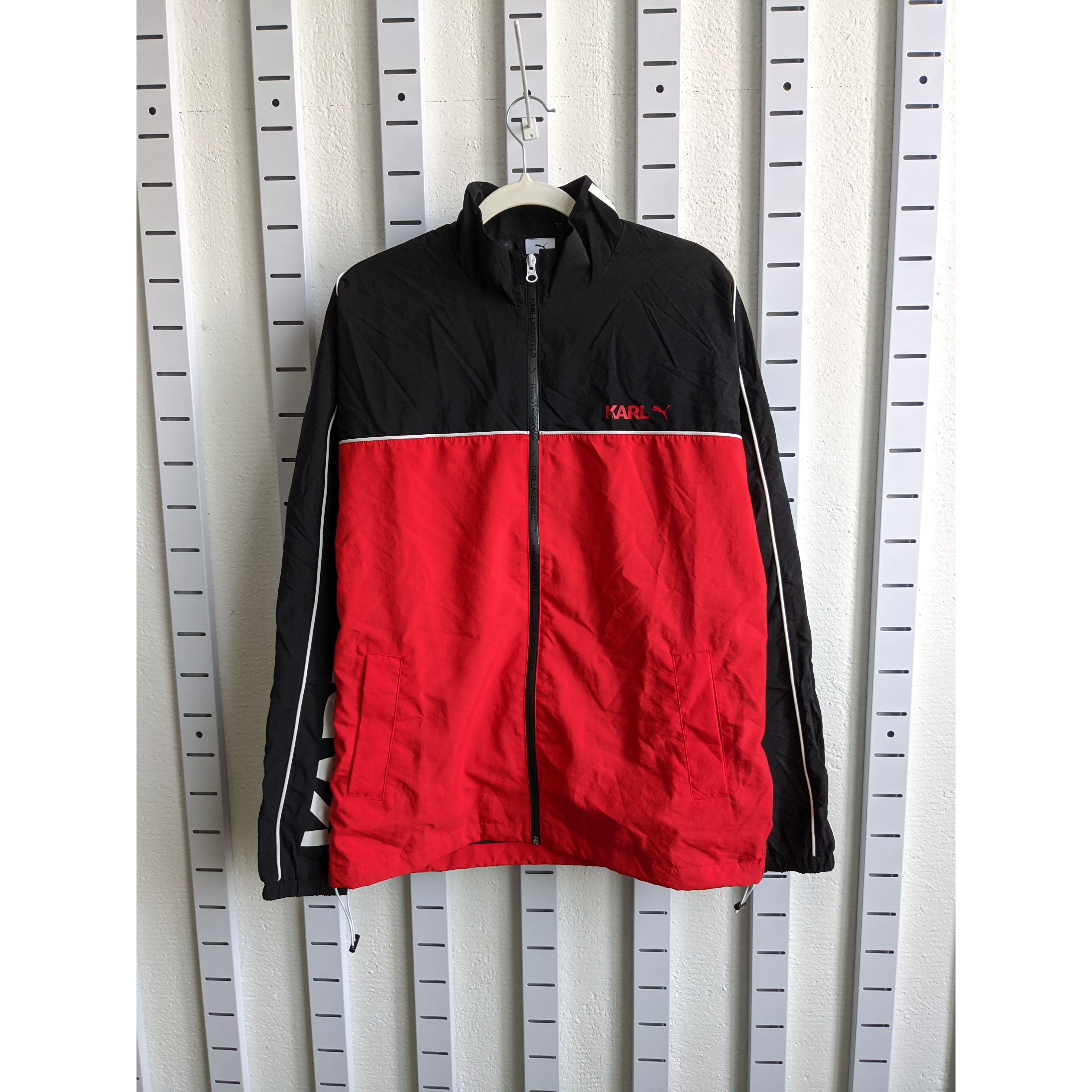 联名 老佛爷 Puma X Karl Lagerfeld 男防风衣外套夹克 595680-01