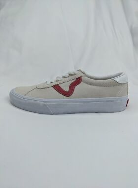 Vans Sport Red Yellow 女子复古标休闲滑板鞋 VN0A4BU6SO0 无盒