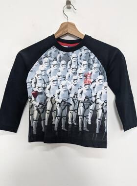 adidas Juniors Star Wars Tee 星球大战男女大童长袖T恤 AI6953
