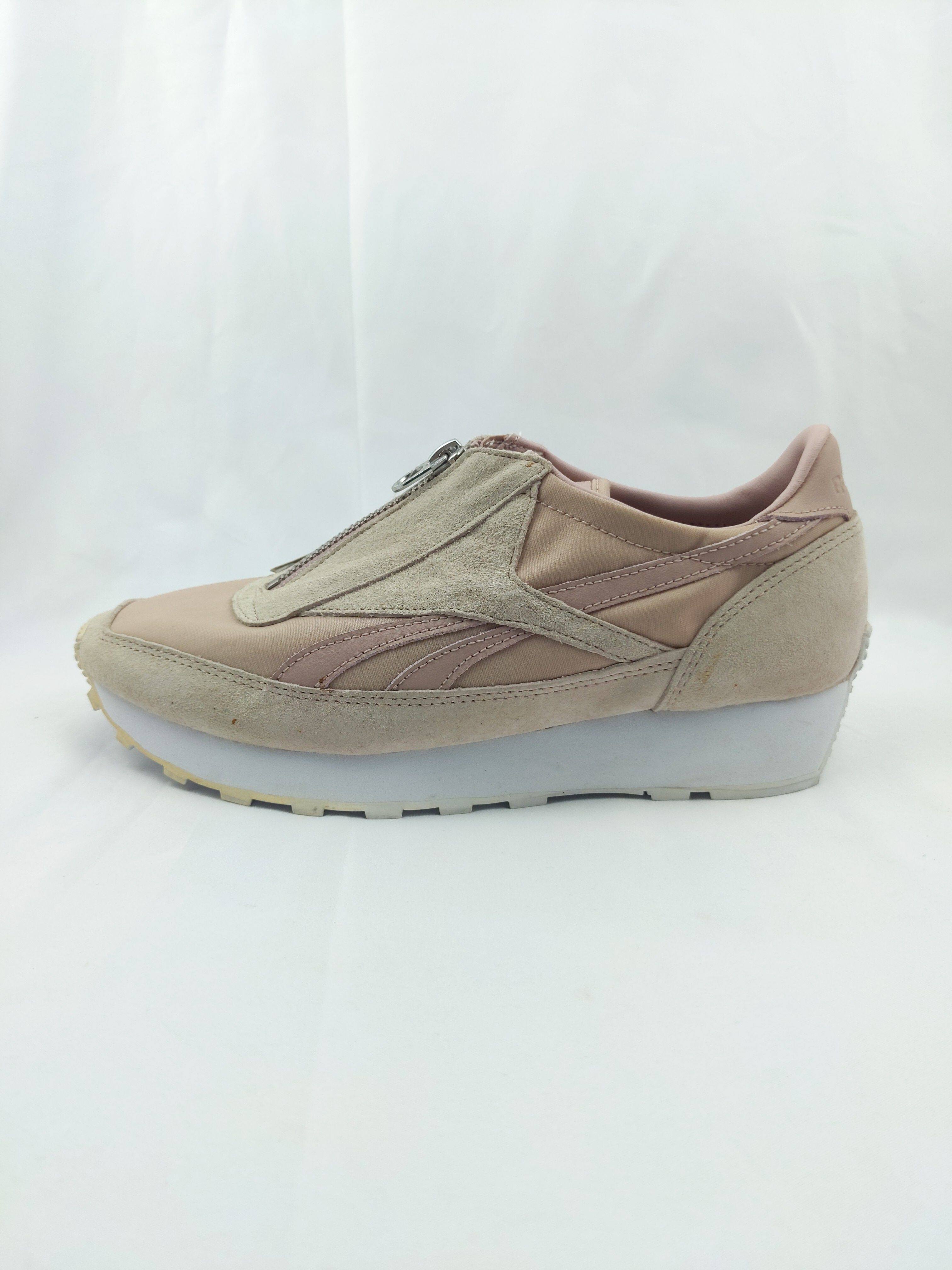 锐步 Reebok Aztec Zip 女子复古设计师款休闲鞋 BS8089 孤品脏迹