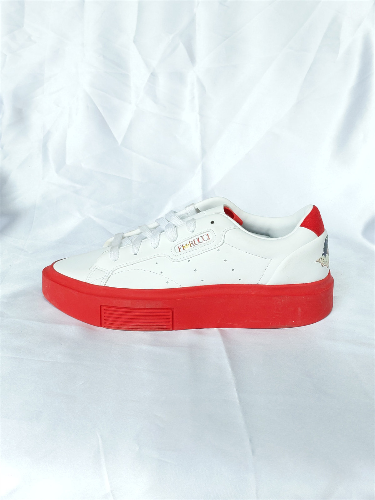 ADIDAS SLEEK SUPER 三叶草天使联名限量经典女子休闲板鞋 EE4719