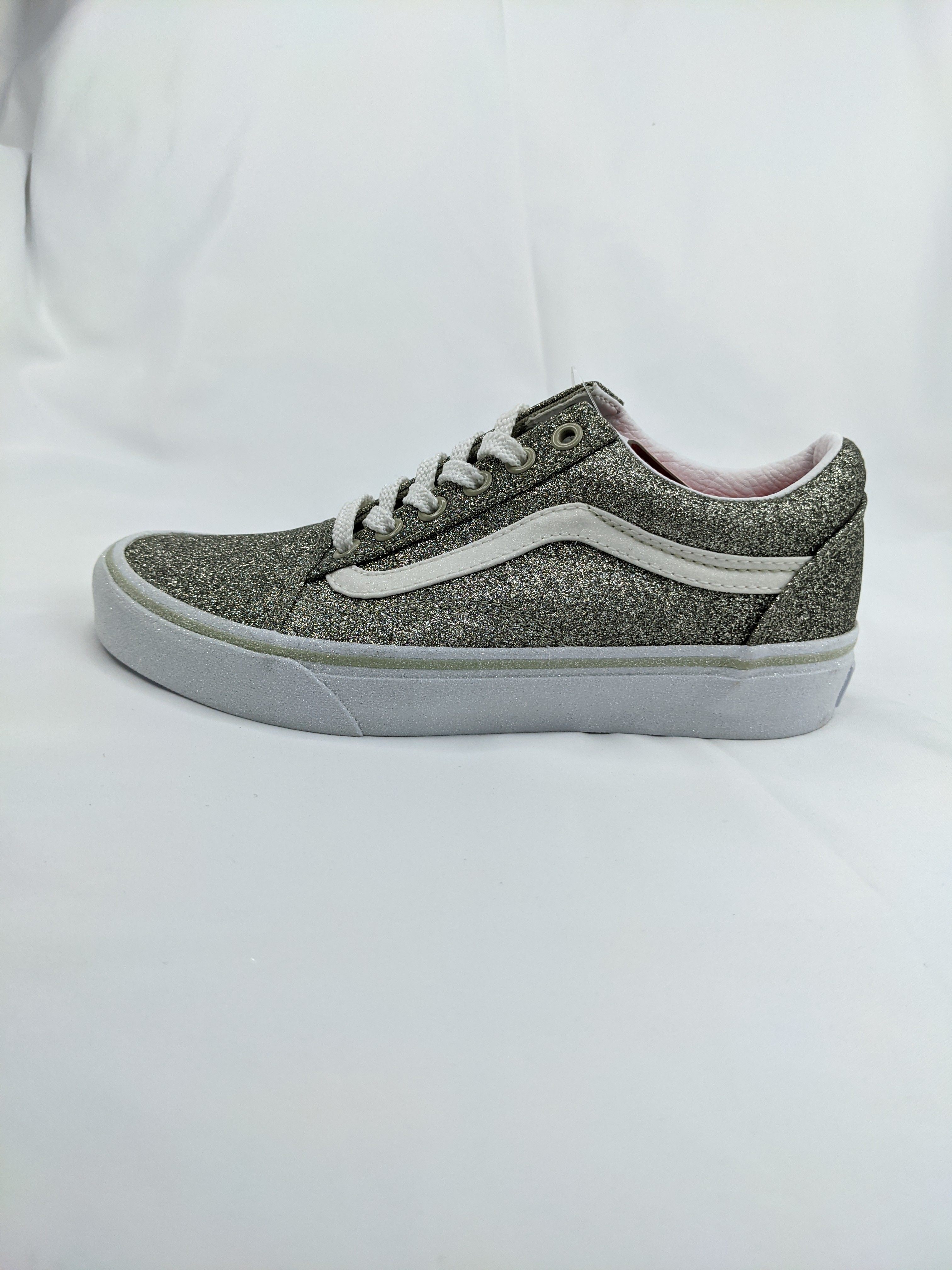 Vans Old Skool Low-Top 女子亮晶晶复古休闲鞋 VN0A5JMIB5M 福利