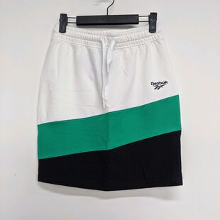锐步拼色复古设计师女子休闲半身裙 SKIRT EJ0259 JERSEY REEBOK