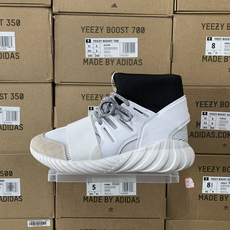 三叶草 ADIDAS TUBULAR DOOM 男子袜套休闲鞋 BA7554 鞋头有色差.