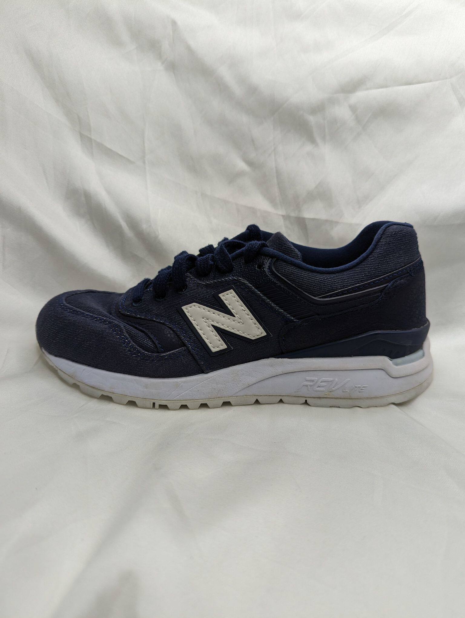 NEW BALANCE NB 997系列 女子 深蓝 丹宁 牛仔蓝 休闲鞋 WL997HDI