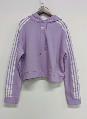 三叶草 ADIDAS ADICOLOR 女子休闲连帽套头卫衣 DX2158 GP3495.