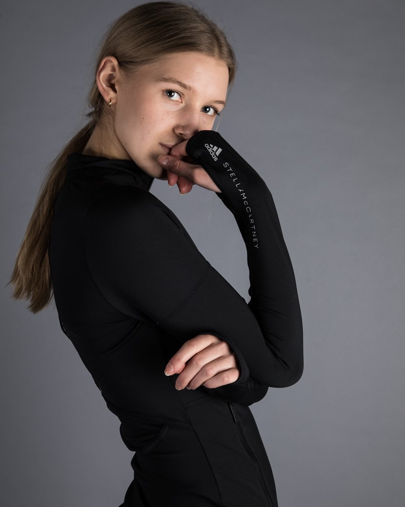 ADIDAS STELLA McCARTNEY aSMC 女子显瘦跑步紧身上衣外套 CF4172