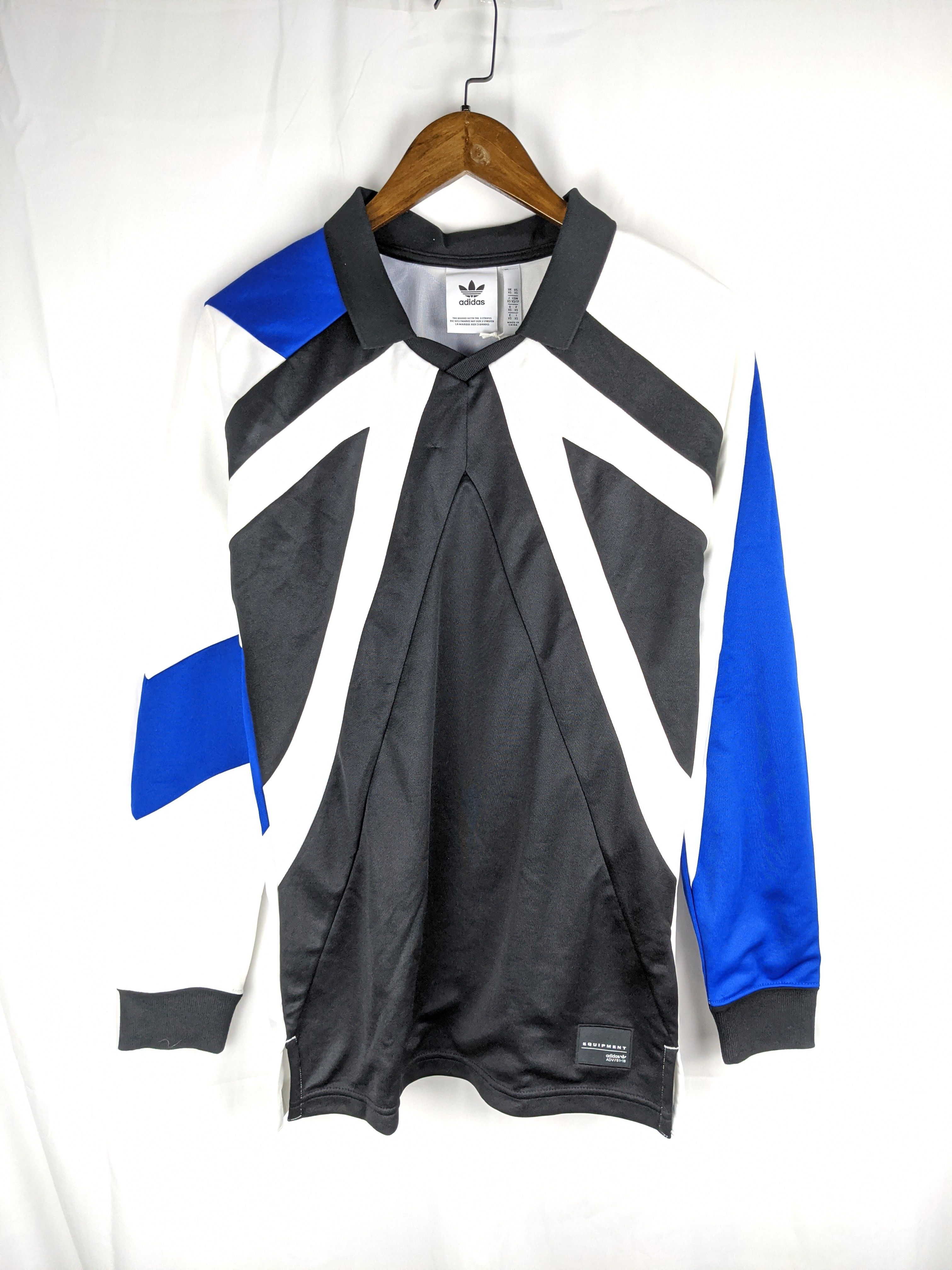 adidas Equipment 18 Longsleeve 男子撞色长袖T恤套头衫 CD6845