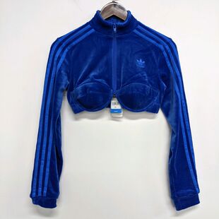 正品 ADIDAS x JEREMY SCOTT x LISA广告短款抹胸休闲外套 H50965