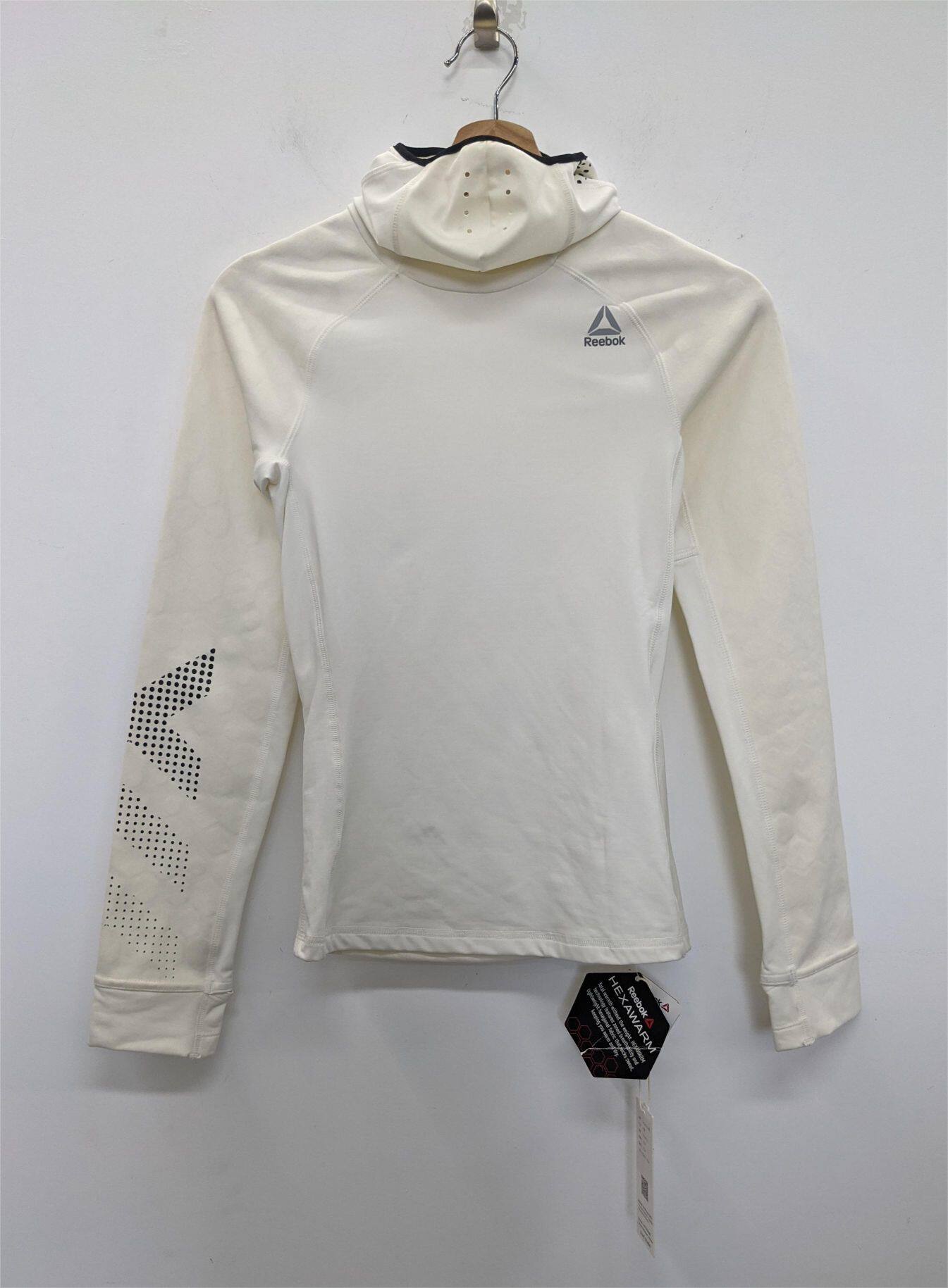 锐步Reebok Hexawarm Reflective Scuba 女米黄色跑步T恤 BS1866.