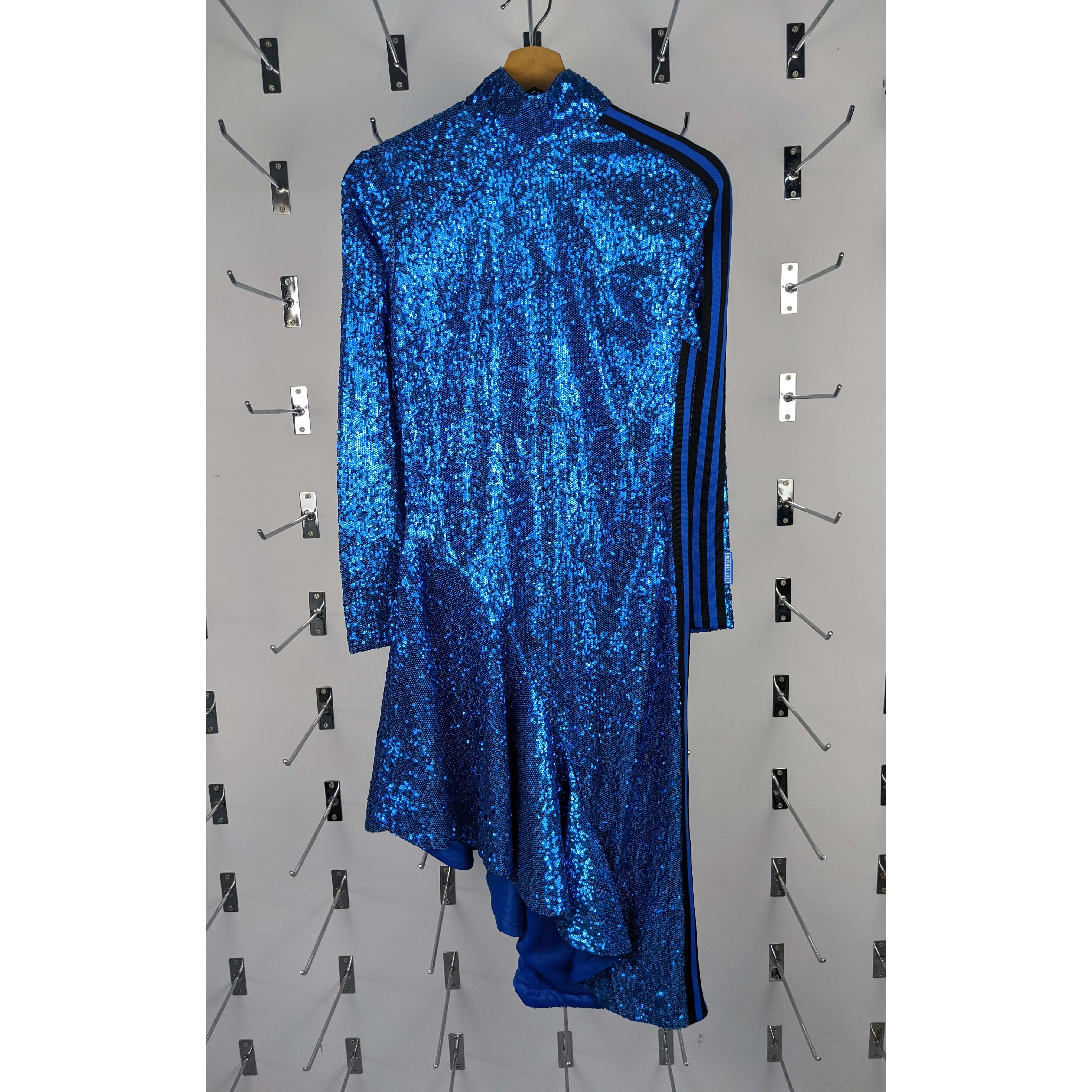 限量设计师款 ADIDAS BLUE VERSION 女子亮片休闲气质长裙 HR3414