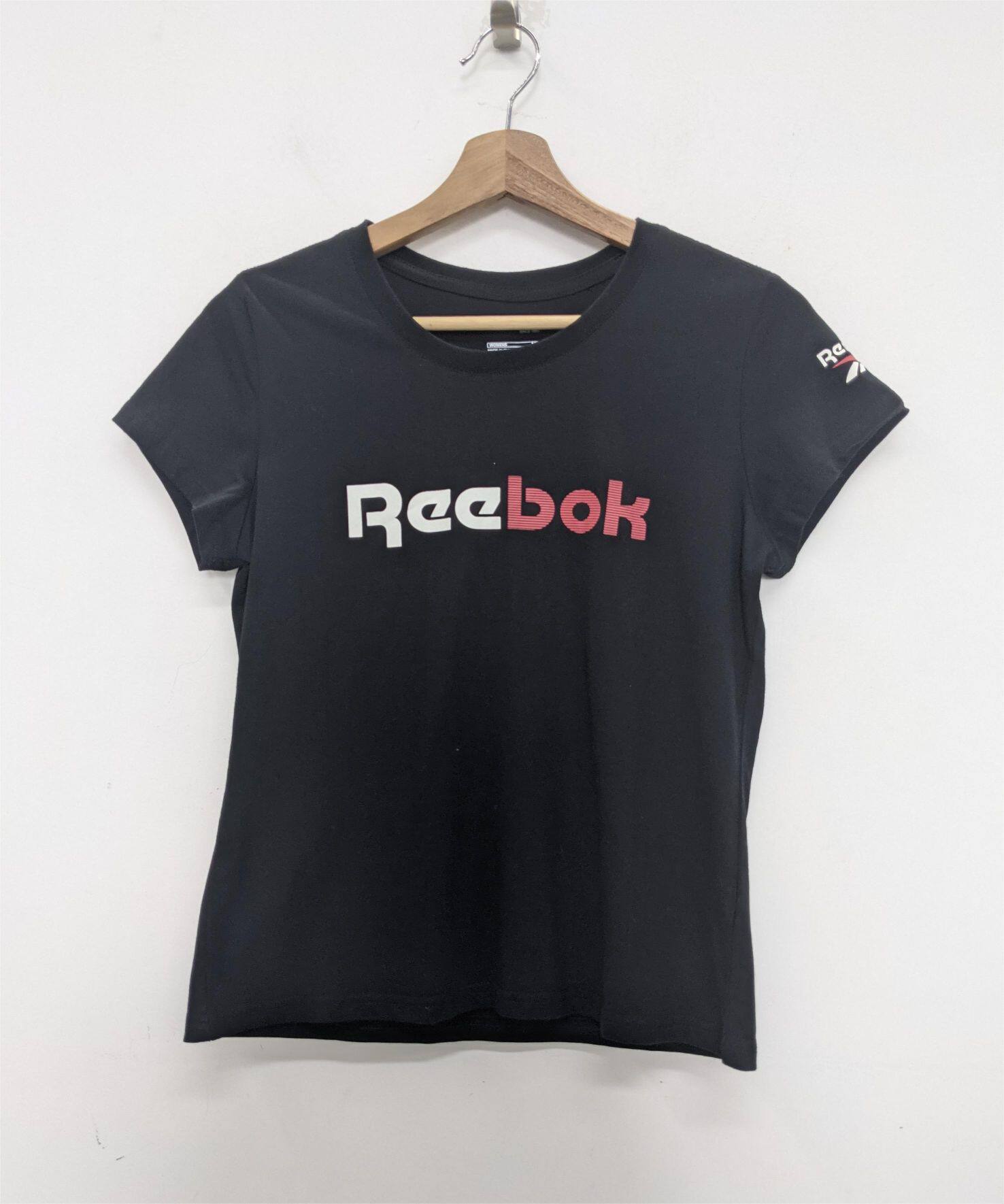 REEBOK 锐步 复古经典款LOGO 女子夏季舒适针织短袖T恤 RT5122200