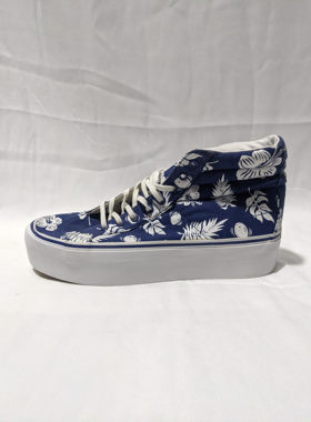 正品 VANS 女子花卉松糕底中帮复古休闲鞋 VN-0RRFEN6 无原盒特价