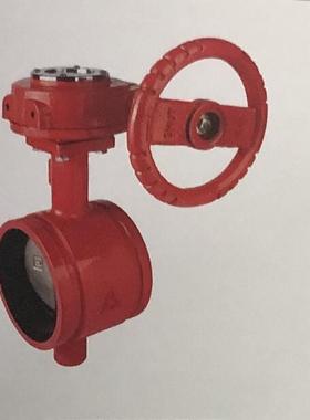 埃美柯沟槽连接弹性密封涡轮蝶阀9863 D381X-16Q