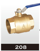 埃美柯2208黄铜铜球阀大通径流量 4分6分1寸DN15