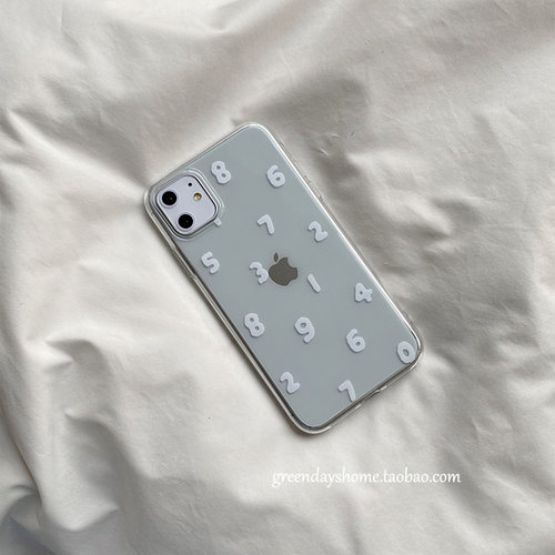 简约字母TPU手机壳可爱