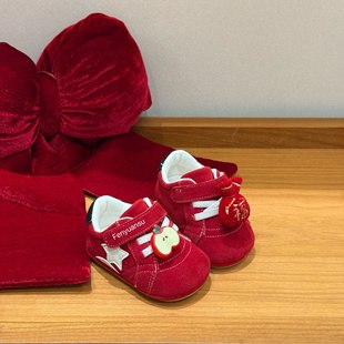 春秋新款新年红色婴幼儿男宝宝鞋子6-12月一岁女童软底一段学步鞋