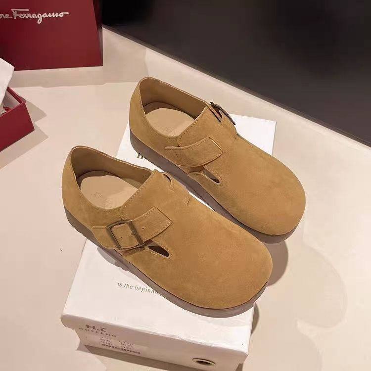 2025新款厚底勃肯女鞋复古博肯一脚蹬鞋子时尚超软百搭勃肯鞋全包,女鞋,浅口单鞋,淘宝优惠券,粉丝福利购,淘宝优惠卷