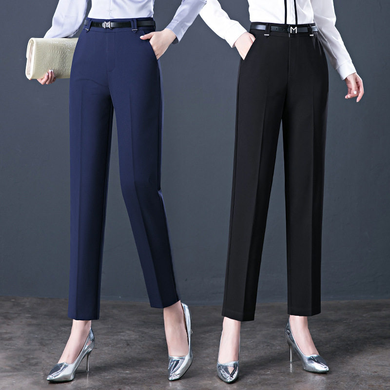 职业黑色工作西装女裤春秋夏中年妈妈全锦纶直筒九分裤垂感休闲裤,女装/女士精品,西装裤/正装裤,淘宝优惠券,粉丝福利购,淘宝优惠卷