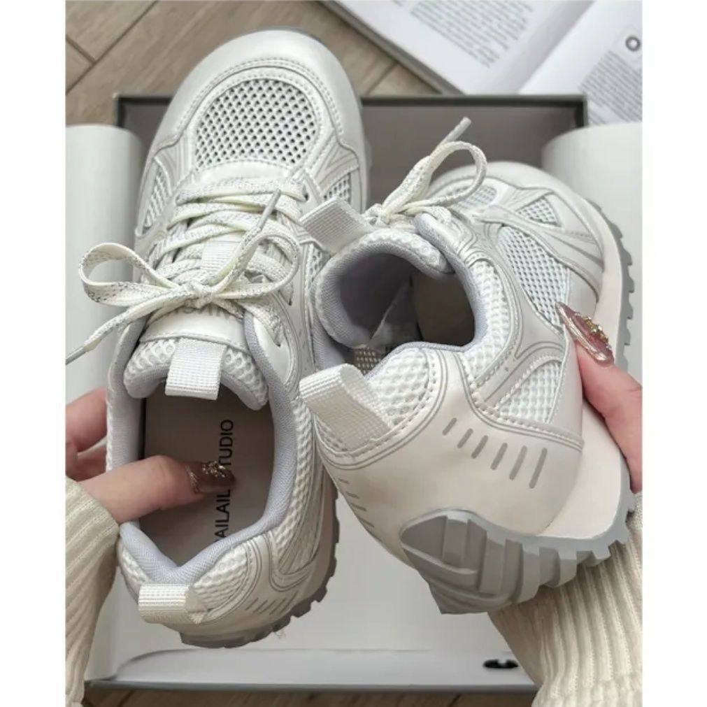 小众低帮复古网面运动鞋女2025夏新款透气休闲百搭板鞋,女鞋,浅口单鞋,淘宝优惠券,粉丝福利购,淘宝优惠卷