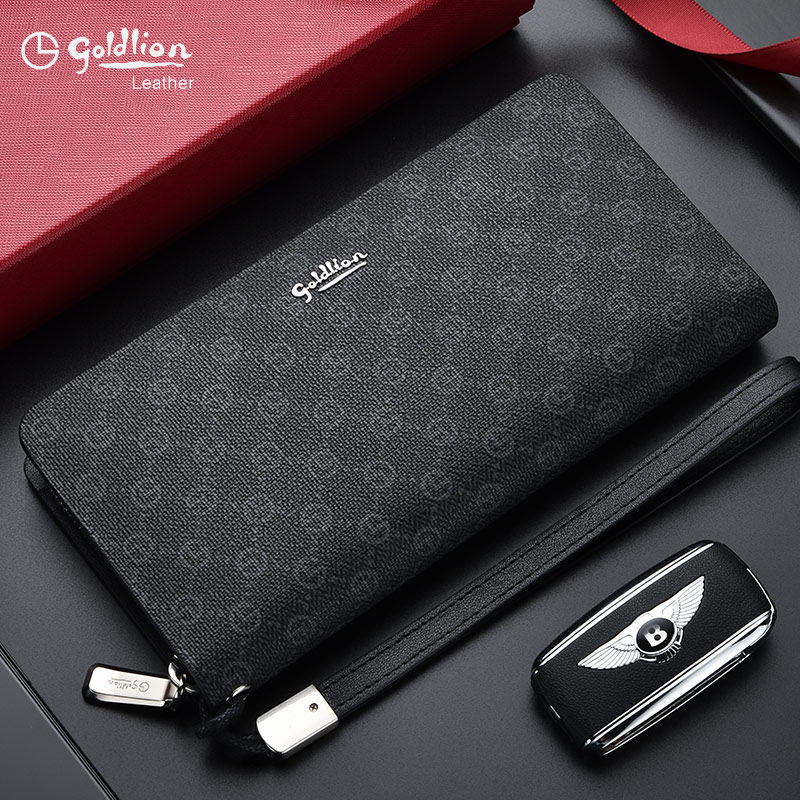 金利来男士长款钱包真皮皮夹手包男包奢侈品牌手拿包2020新款名牌