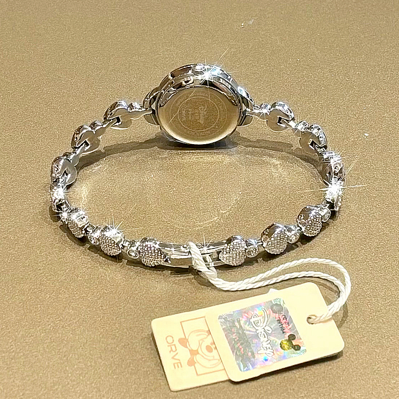 迪士尼美人鱼手表轻奢小众高级感镶钻女士女友生日礼物送女生礼盒