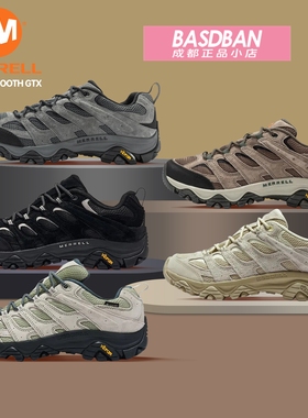 MERRELL迈乐MOAB 3 GTX 低帮专业户外防水徒步鞋情侣登山鞋男女鞋