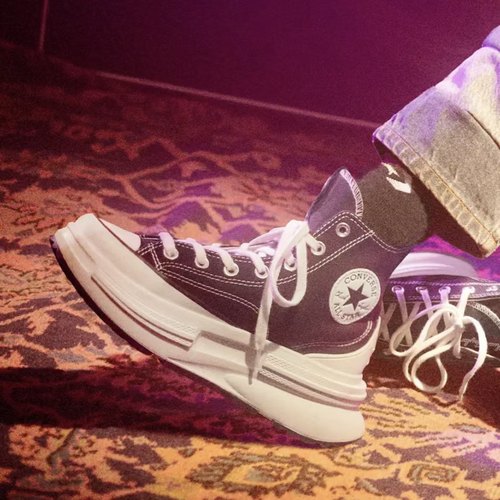 匡威增高厚底男女高帮帆布鞋