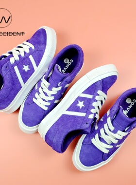 Converse匡威One Star帝王紫色Jack Star低帮男鞋女鞋板鞋164391C
