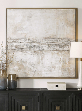 纽约下城公园进口uttermost 沙漠绿洲的清晨抽象质感手绘油画