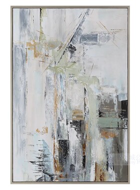 纽约下城公园进口uttermost繁忙的街市抽象风格手绘装饰油画