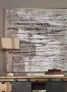 纽约下城公园进口uttermost夏沙落雨形式主义抽象手绘帆布装饰画