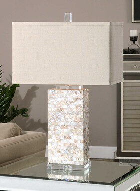 现 约下城公园进口Uttermost翠贝卡马赛克云母拼贴装饰台灯