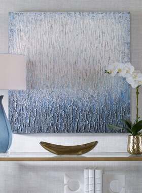 现 纽约下城公园进口uttermost乔治亚雨夜纹理抽象油画装饰画壁饰