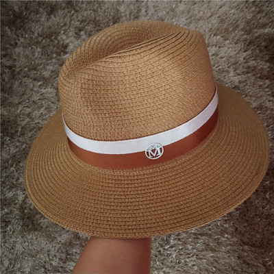 高端定制大牌m家男女通用款草帽