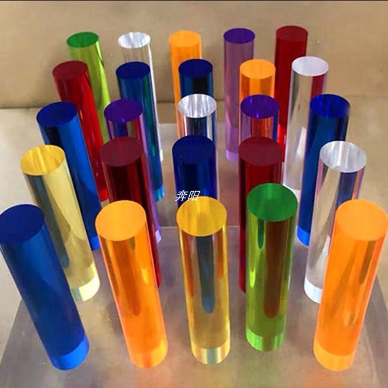 爆款亚马逊现货直径25mm亚克力PMMA透明彩色棒厂家直供ACRYLI ROD