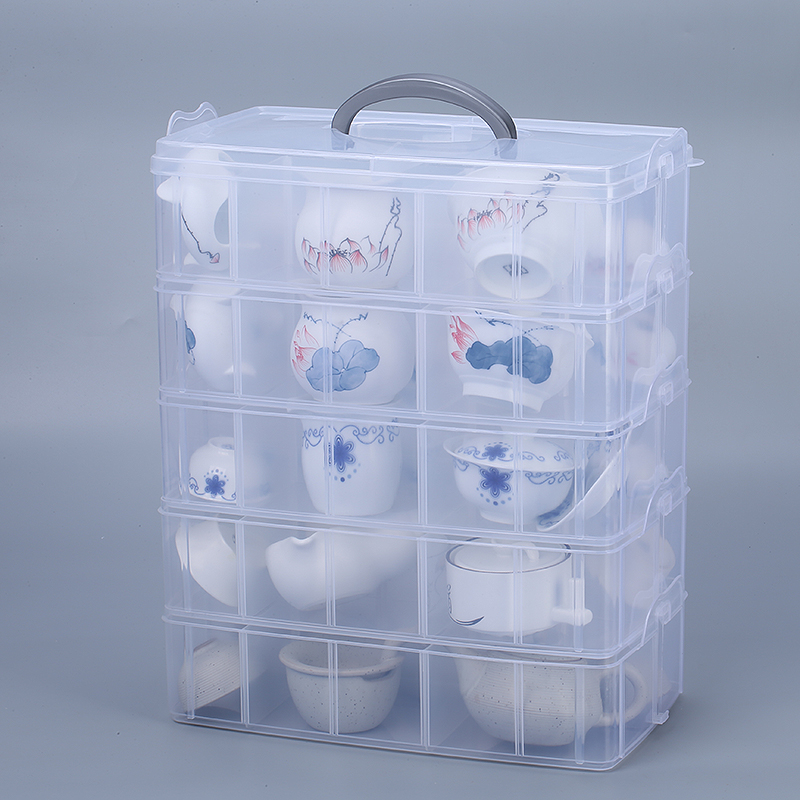 茶杯品茗建盏收纳盒杂物分格