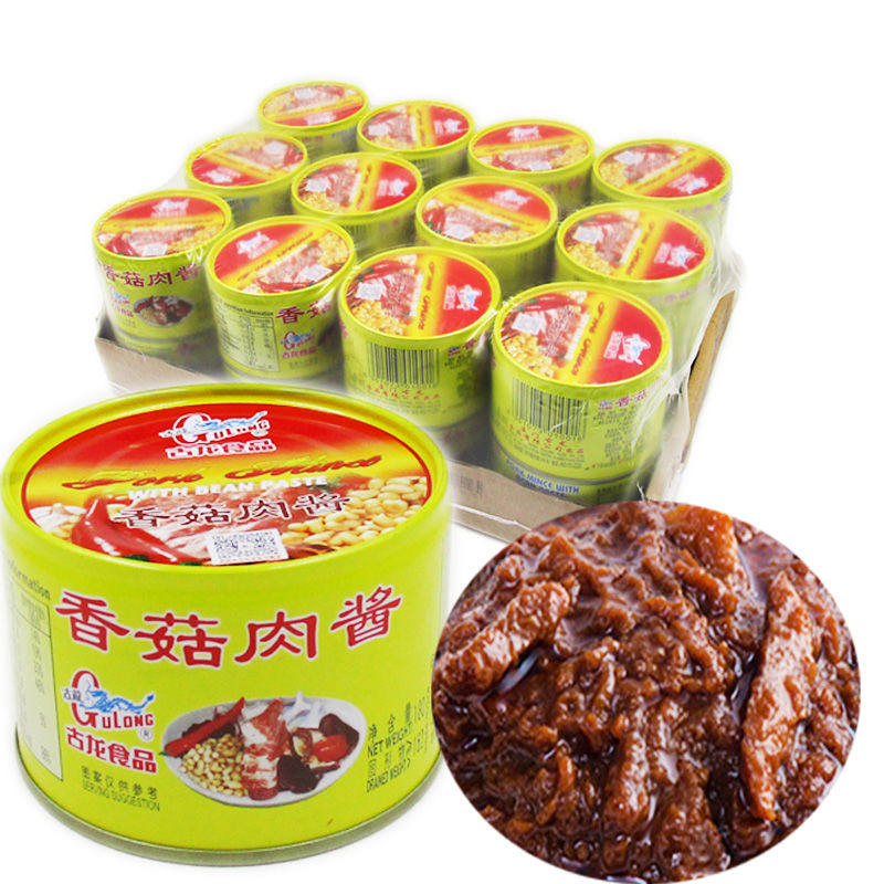 古龙香菇肉酱PorkMinceWithBeanPaste意大利面酱拌饭拌面炒菜配料