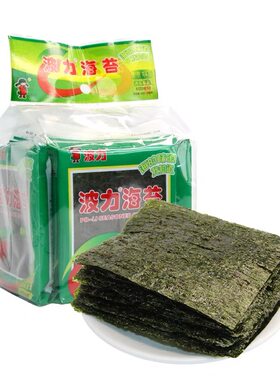 波力海苔调味紫菜8切8枚8包24g