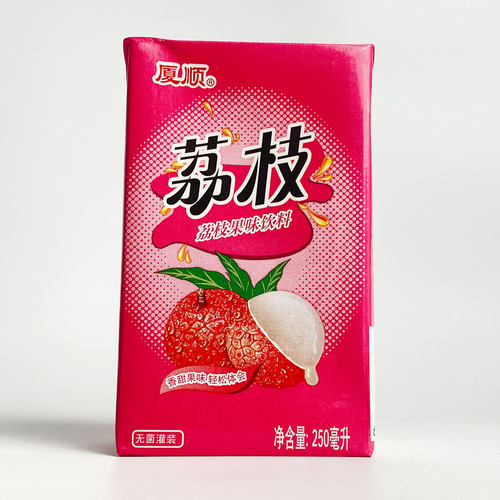 厦顺荔枝果味饮料250毫升